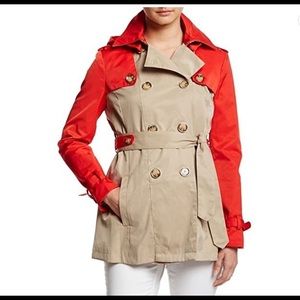 Steve Madden colorblock trench NWT
